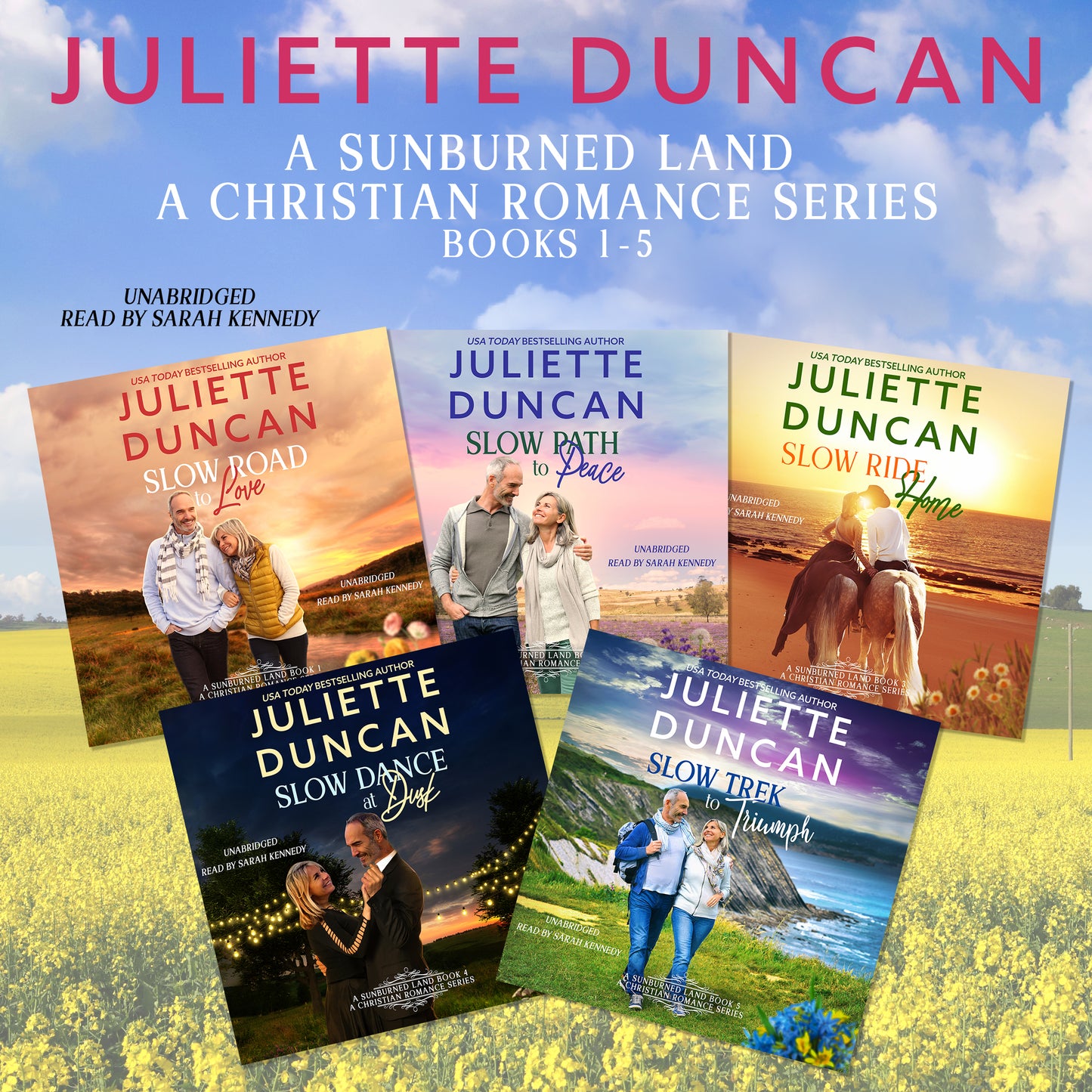 A Sunburned Land Series Bundle Books 1 - 5 AUDIOBOOK