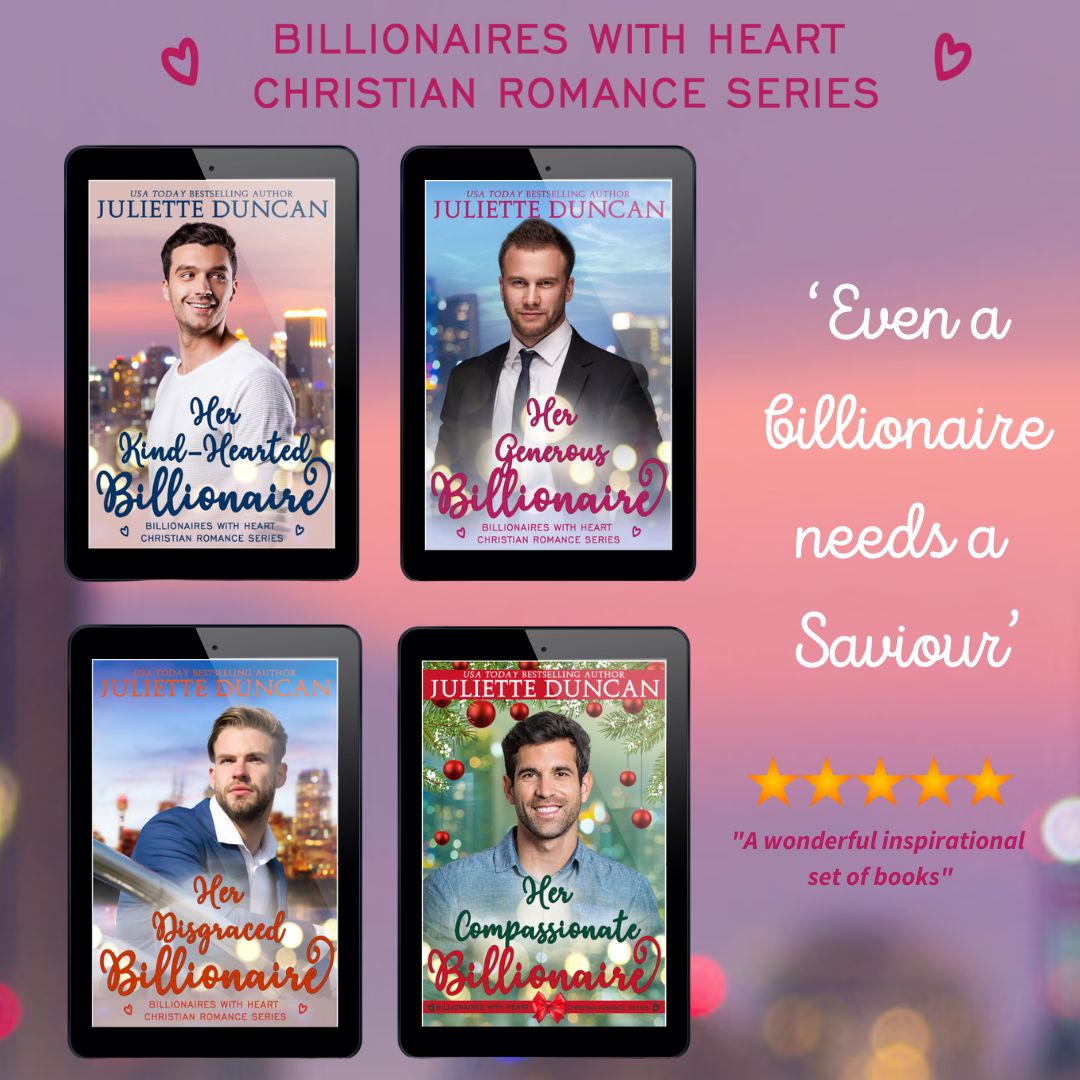 Billionaires with Heart: A Christian Romance Series eBook Bundle Books 1- 4