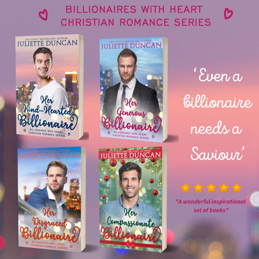 Billionaires with Heart: A Christian Romance Series Individual Paperback Bundle Books 1-4