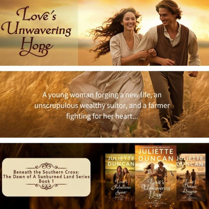 Love's Unwavering Hope: A Christian Romance (Beneath the Southern Cross: The Dawn of a Sunburned Land Series Book 1) PAPERBACK