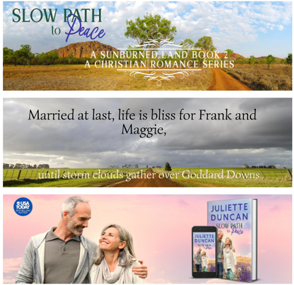 Slow Path to Peace: A Mature-Age Christian Romance (A Sunburned Land Series Book 2) (ebook edition)