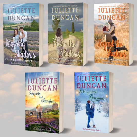 The Shadows Series - A Christian Romance Books 1-5  Paperback Bundle (Individual Books)
